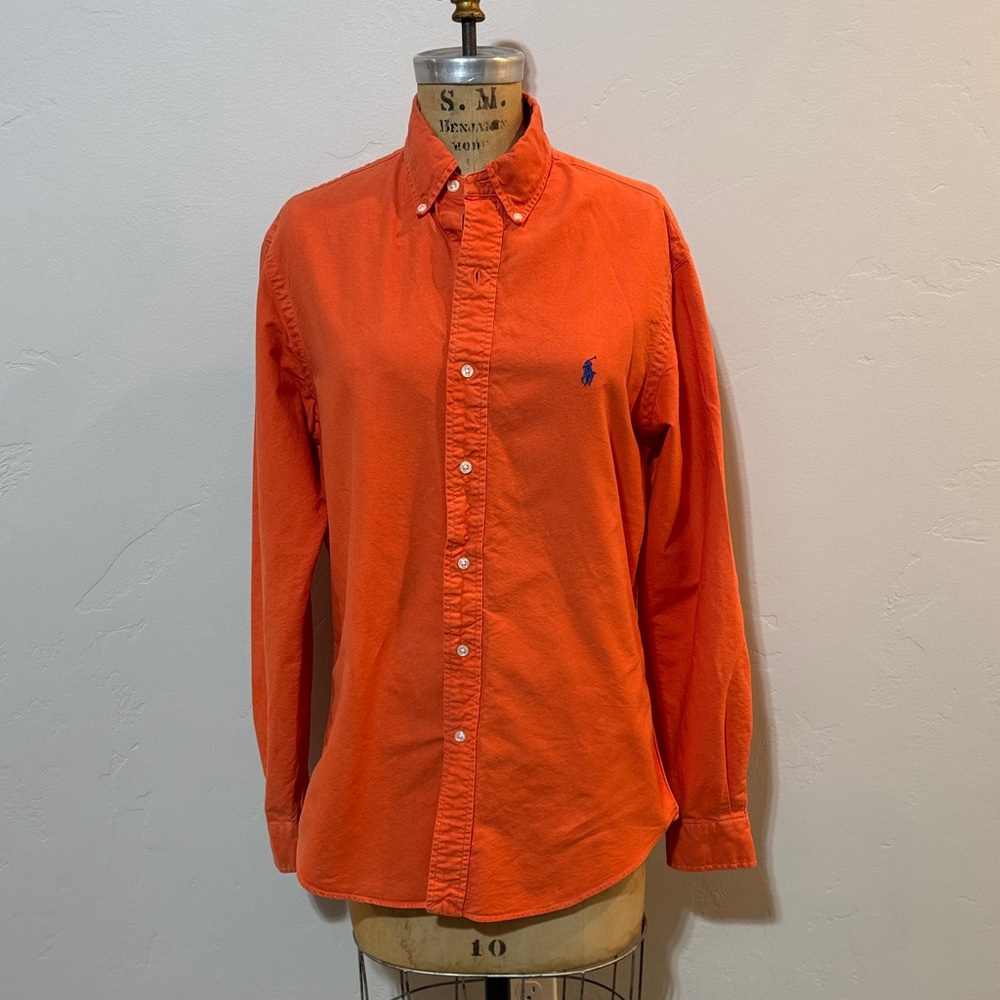 Polo by Ralph Lauren Men's Bright Orange Shirt